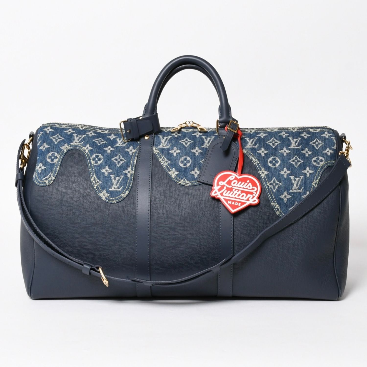 ルイヴィトン バッグ デニム 極美品 LOUIS VUITTON ルイヴィトン × NIGO キーポル バンドリエール50