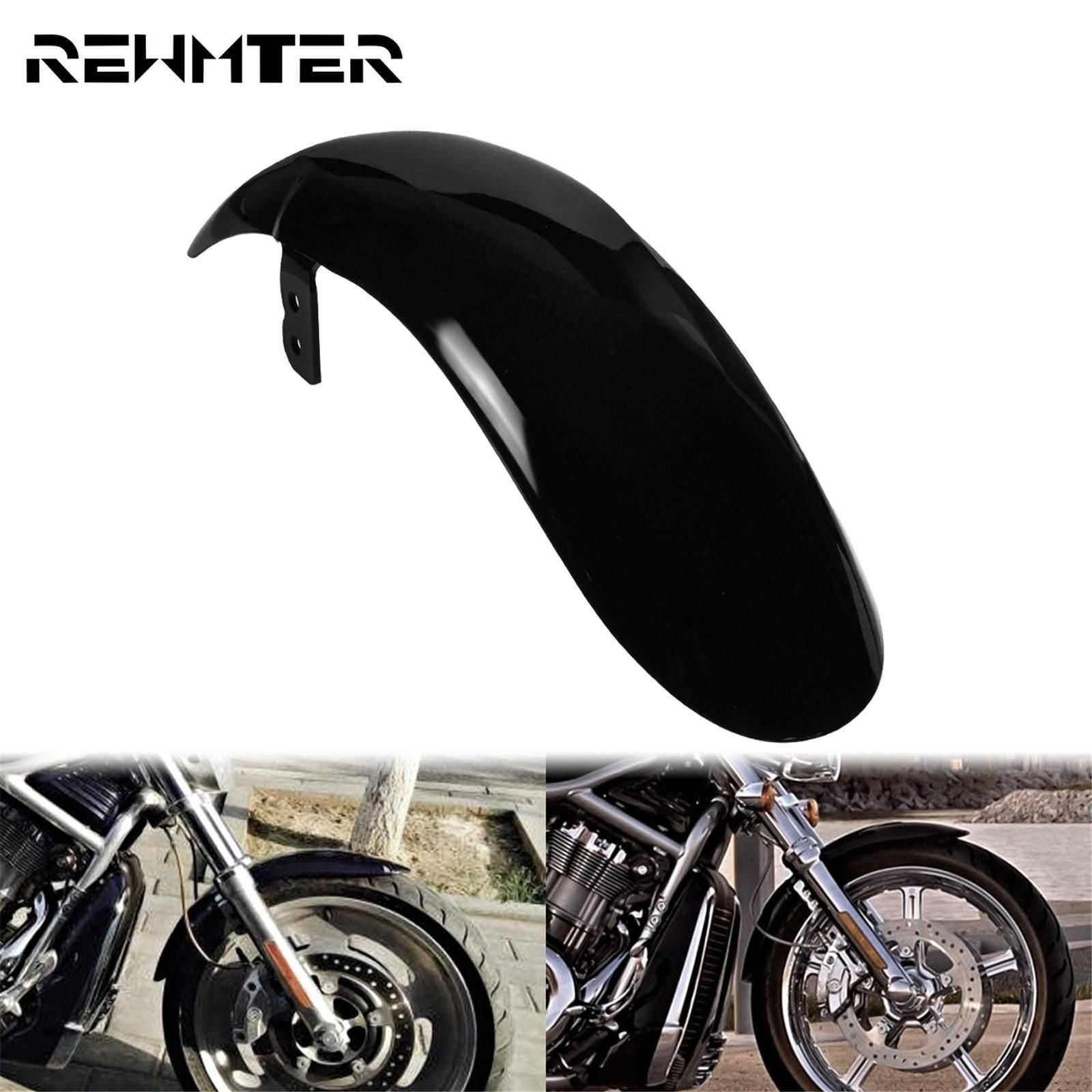 ハーレー V-Rod VRSCAW ナイトロッドスペシャル 2003-2011 用 フロントマッドガード ABS製 グロスブラック