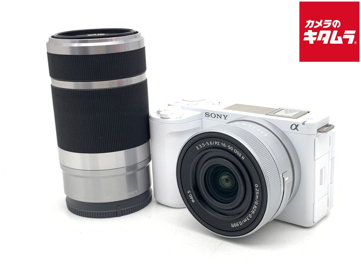 【中古】 【並品】 ソニー VLOGCAM ZV-E10 II ダブルズームレンズキット ホワイト [ZV-E10M2X W]