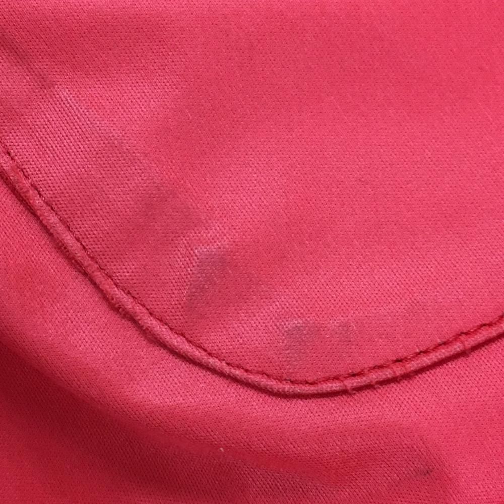 パーリーゲイツ パンツ ピンクレッド系×グレー ウエストゴム ドロー