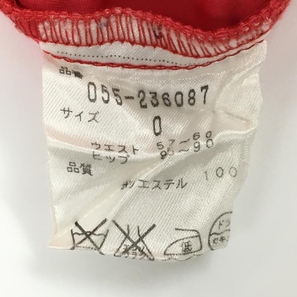 パーリーゲイツ パンツ ピンクレッド系×グレー ウエストゴム ドロー