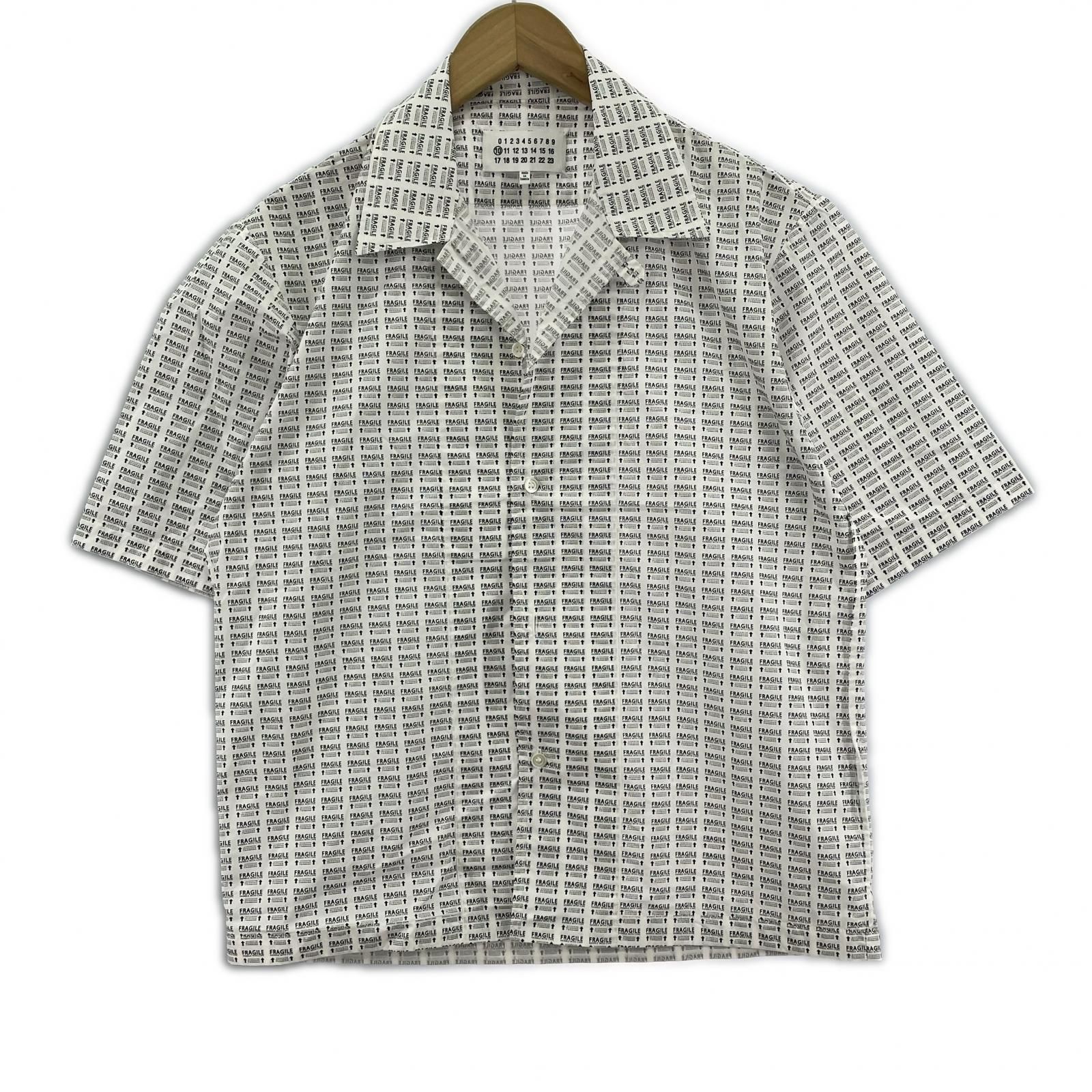 Maison Margiela Fragile Print Vacation Shirt 38 S50DL0385 S5