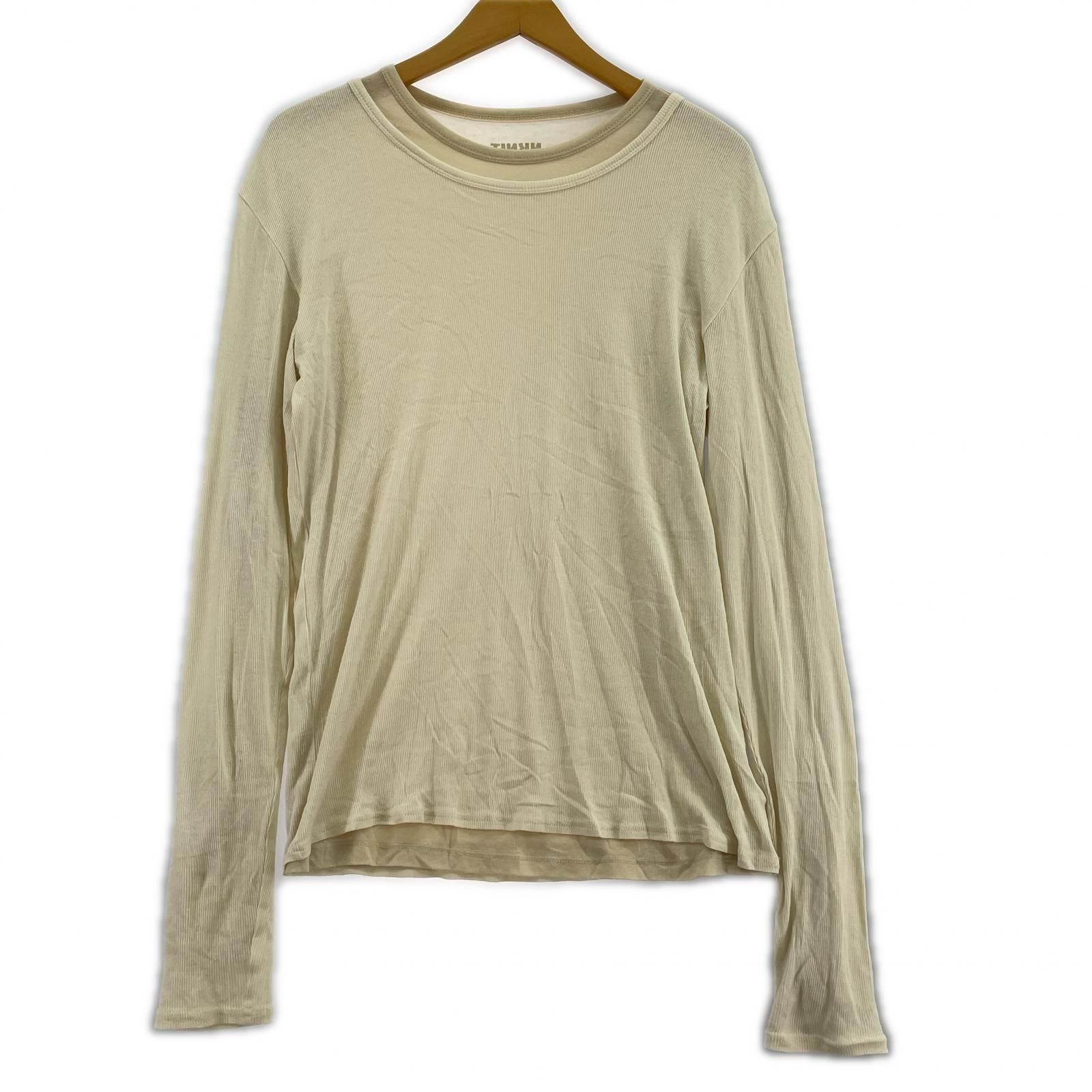 NKNIT layered long sleeve t-shirt set 2 BEIGE N24AW-307 7,153円