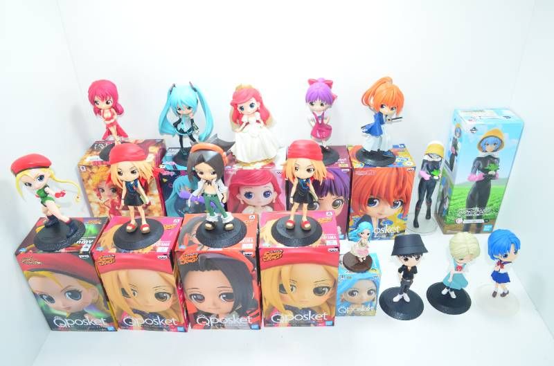 【新品未開封】qposket等　フィギュア　まとめ売り　16点 送料無料】Qposket 初音ミク シャーマンキング エヴァンゲリオン他
