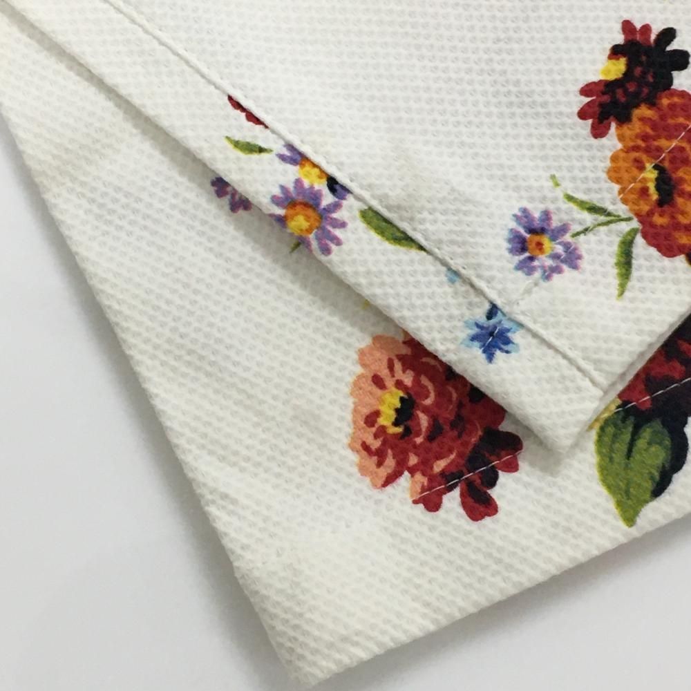 超美品】パーリーゲイツ パンツ 白×レッド系 花束柄 ストレッチ