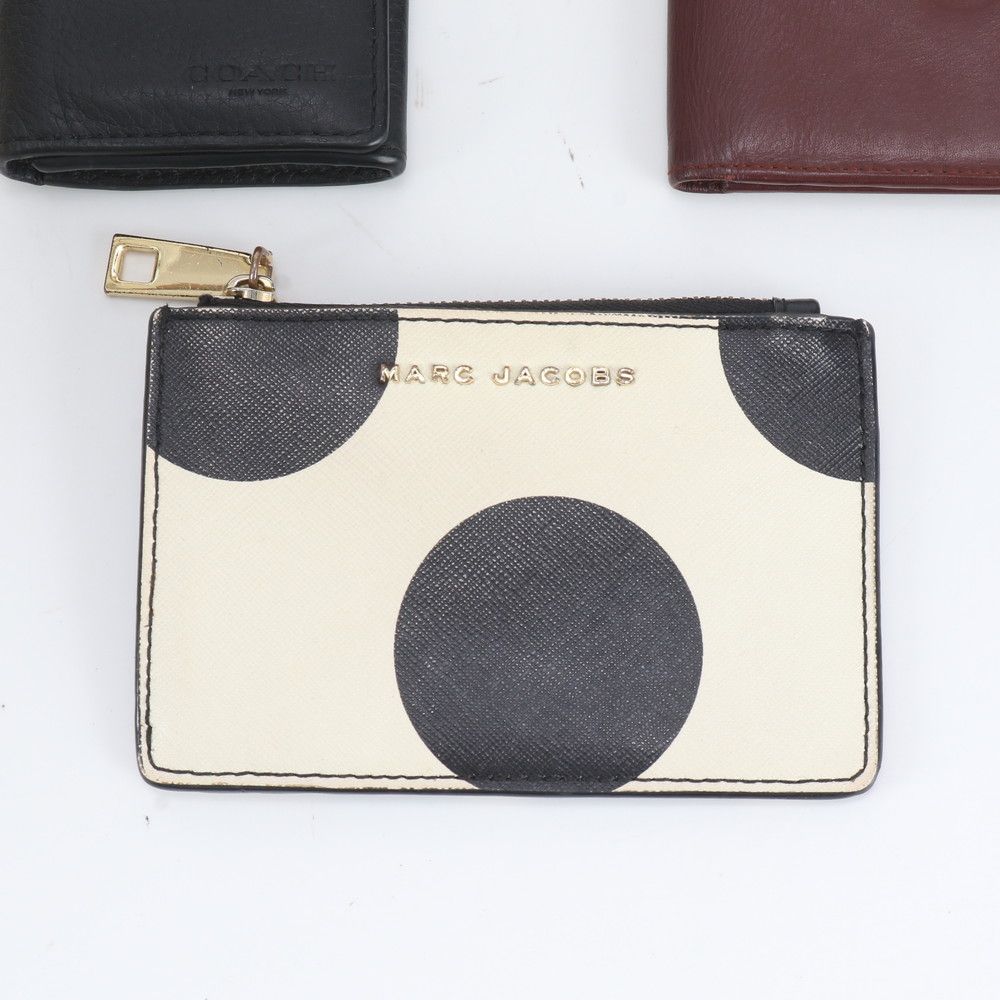 まとめ 5点 セット カルティエ バリー コーチ マークジェイコブス レザー 二つ折り 財布 長財布 メンズ レディース RRM EK43-7 まとめ 5点 セット カルティエ バリー コーチ マークジェイコブス
