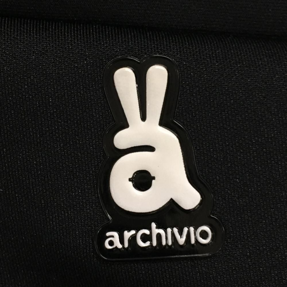 ARCHIVIO アルチビオ　ダンボールニット　スウェットパンツ　L 40 ロゴ アルチビオ パンツ 黒×白 ウエストサイドゴム ダンボールニット