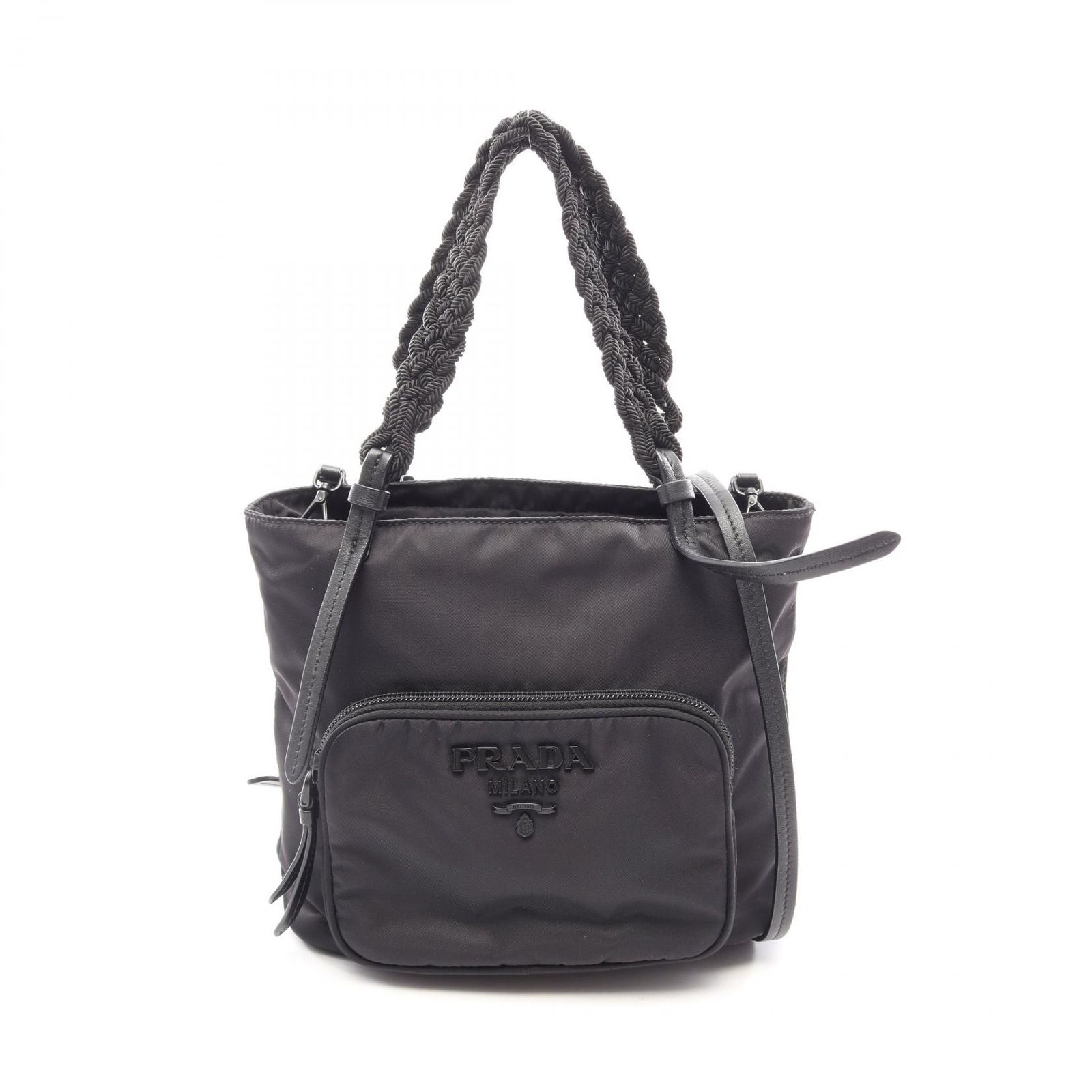 PRADA プラダ TESSUTO+PASSAMA 2WAY ハンドバッグ