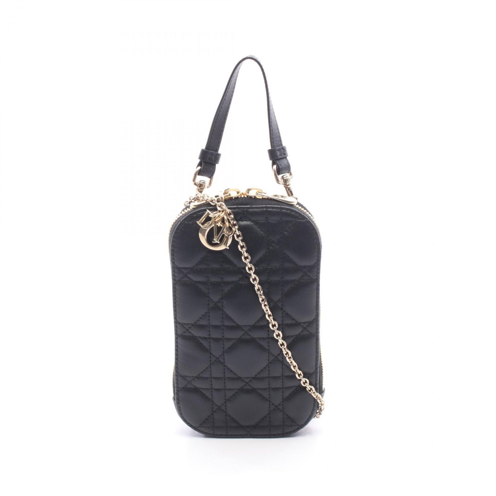 Dior ディオール LADY DIOR レディディオール フォンホルダー カナージュ ハンドバッグ 67,540円