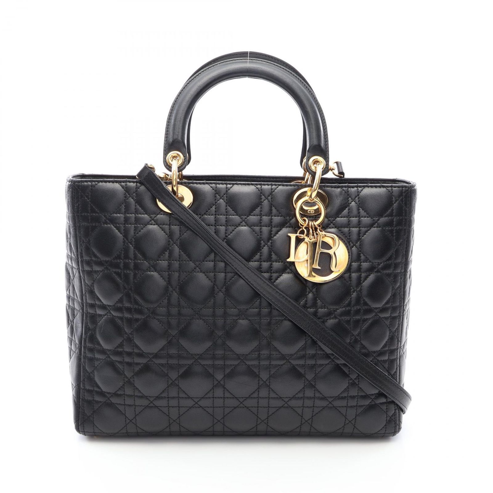 Dior ディオール レディディオール ラージ カナージュ 2WAY ハンドバッグ
