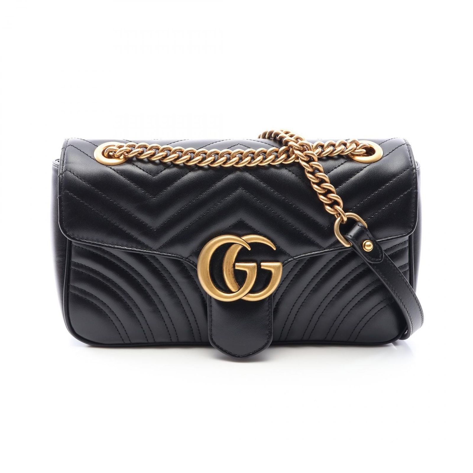 GUCCI グッチ GGマーモント キルティング スモール ショルダーバッグ