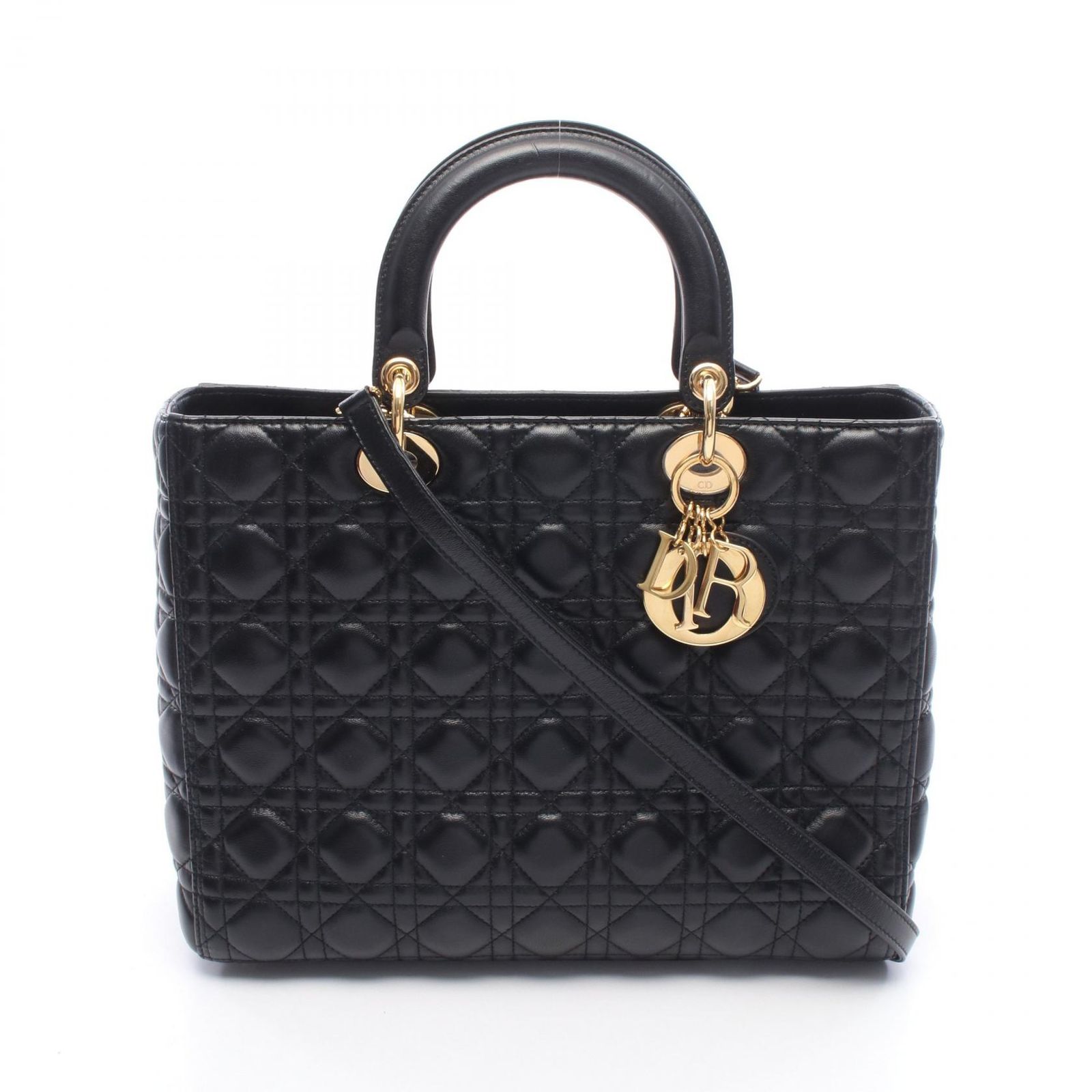 Dior ディオール レディディオール ラージ カナージュ 2WAY ハンドバッグ