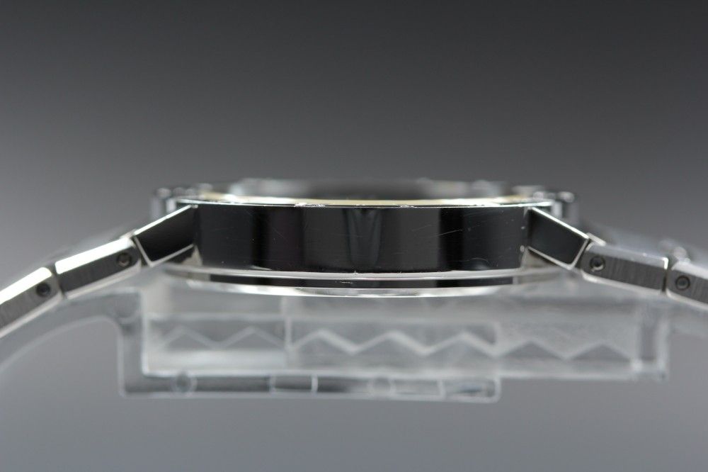【稼働品】 BVLGARI BB30SS ブラック シルバー デイト 純正ブレス 保証書 クオーツ ユニセックス 腕時計 #17623