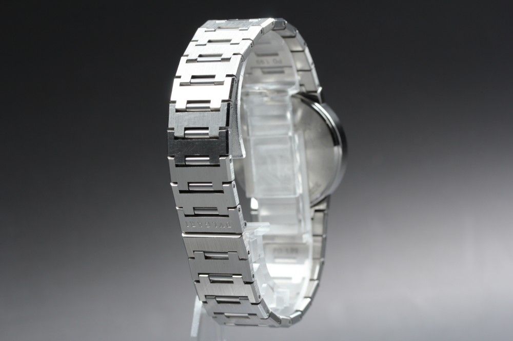 【稼働品】 BVLGARI BB30SS ブラック シルバー デイト 純正ブレス 保証書 クオーツ ユニセックス 腕時計 #17623