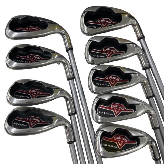 【中古】 キャロウェイ BIG BERTHA IRONS(2006) 9S アイアンセット IR JV B-SERIES 70i (フレックスSR) メンズ 男性用 右利き 右用 Cランク ゴルフクラブ 14,806円