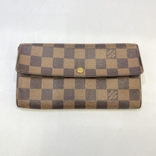 中古】LOUIS VUITTON ダミエ ポルトフォイユ・サラ N61734 R-C ルイ