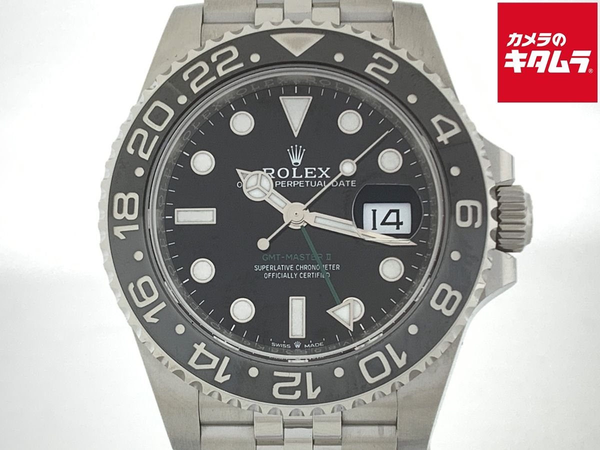 【中古】 【新品同様】 ロレックス(ROLEX) GMTマスターII ブラック 126710GRNR ステンレススティール ジュビリーブレス