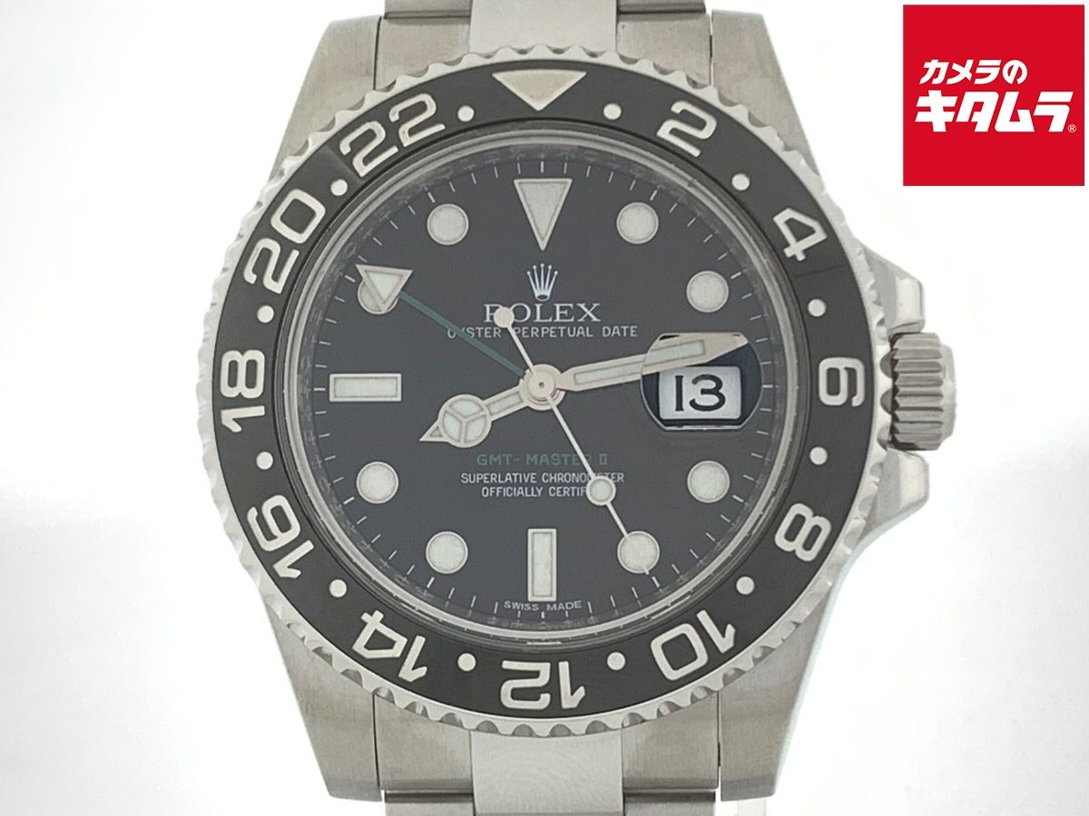 【中古】 【良品】 ロレックス(ROLEX) GMTマスターII ブラック 116710LN ステンレス