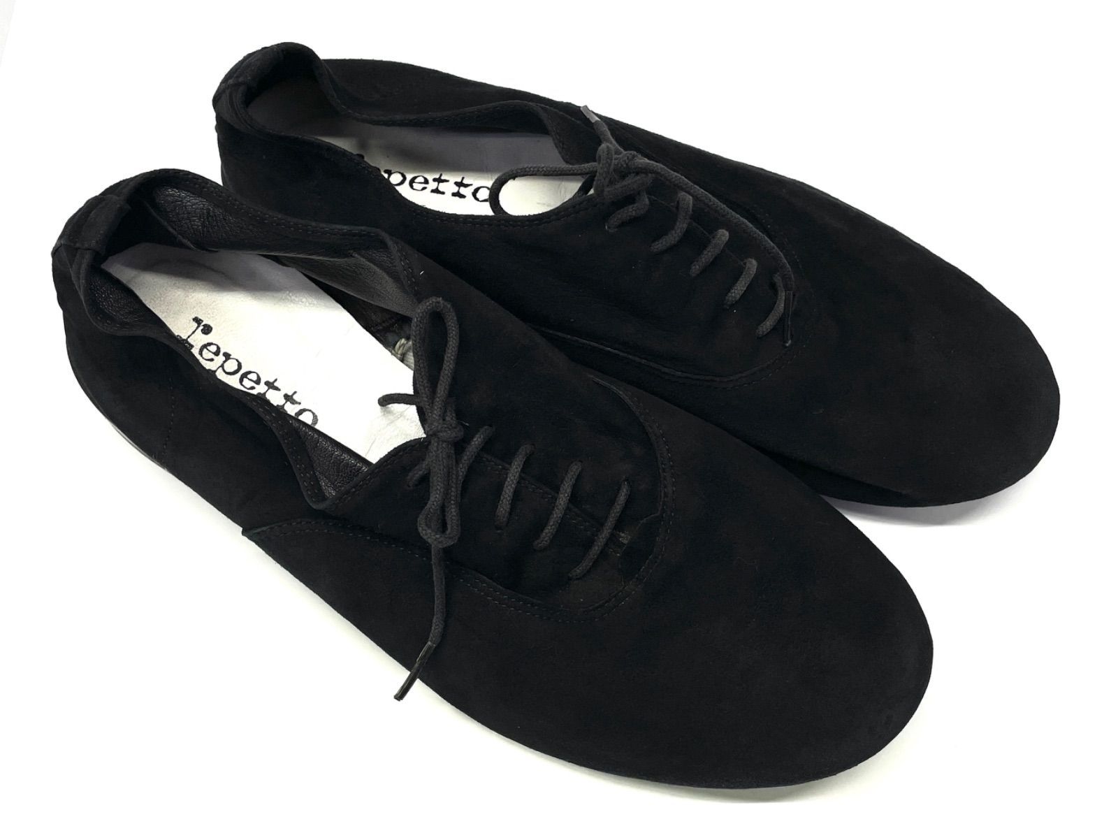 repetto レペット zizi ジジ　スエード　ブラック　メンズ　43 ME051】repetto レペット zizi ジジ スエード ドレスシューズ レース