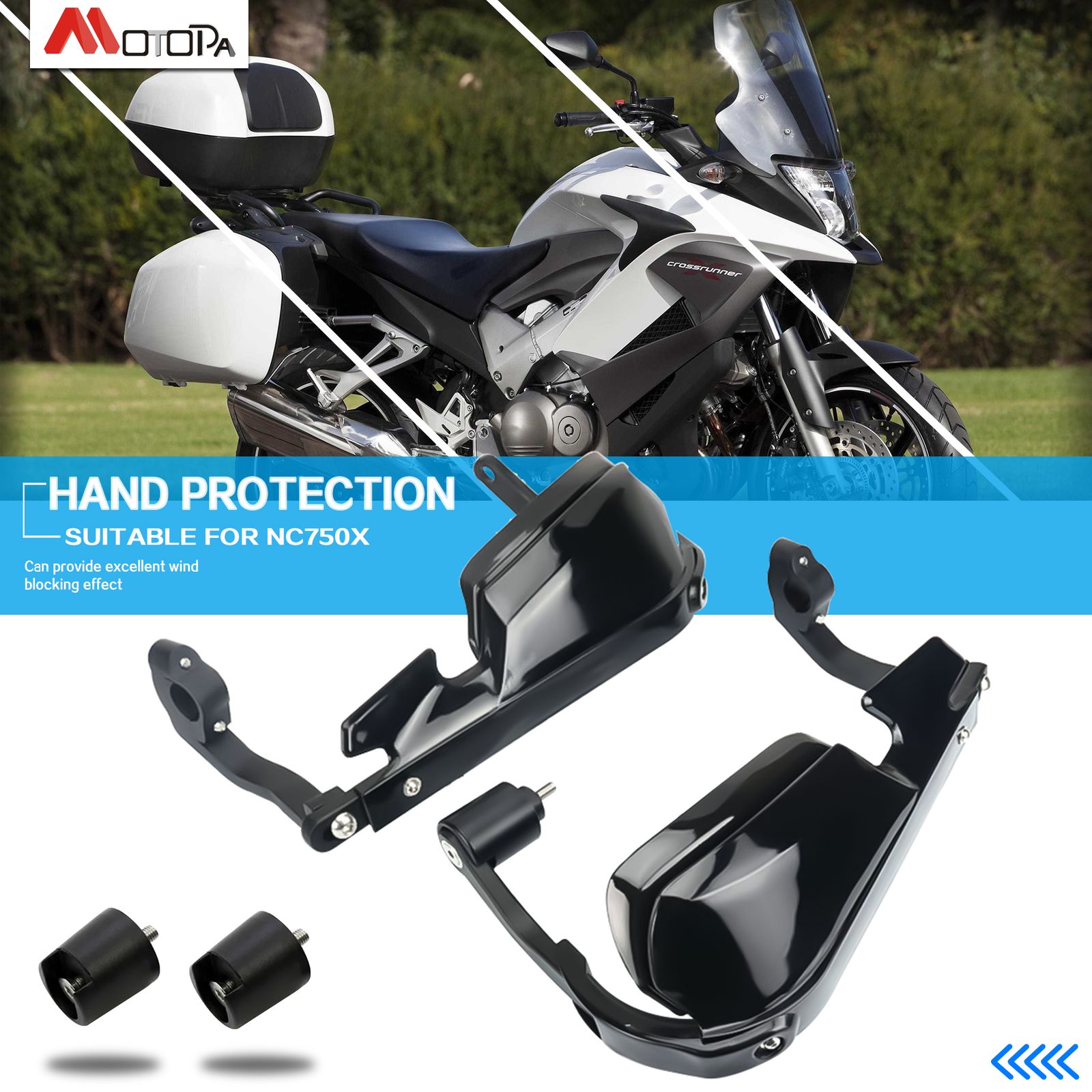 ホンダ VFR1200X/VFR800X 用 アルミ合金 ハンドガード