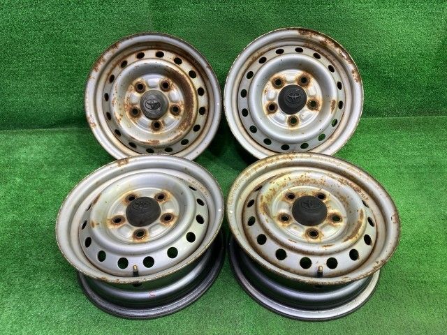 トヨタ TOYOTA 純正 ライトエース  S412M ホイール スチール シルバー 13インチ 5J 5穴 4本 114.3 トヨタ TOYOTA 純正 ライトエース S412M ホイール スチール シルバー
