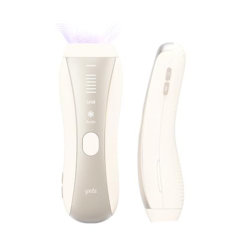 ★新品★Yete（エイティー）脱毛器 サファイア冷却 SHR連続照射 スキンセンサー搭載 IPL光美容器 24Jハイパワー 6段階照射レベル 無限照射回数 レディー脱毛器 冷感脱毛 VIO対応 全身ムダ毛ケア 自宅用 PSE安全認証済み 誕生日 記念日