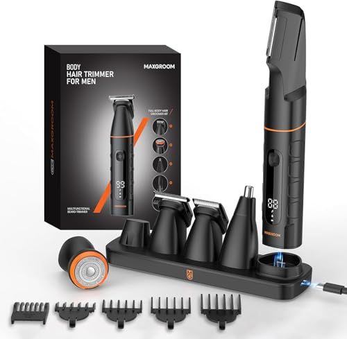 ★新品★ボディシェーバー メンズ 電動シェーバー VIO シェーバー 5in1 むだ毛処理 MAXGROOM IPX6防水 USB充電式 全身 ボディ トリマー 電気シェーバー 鼻毛カーター バリカン 男女兼用 脇 腕 背中 足 低騒音 父の日 プレゼント 誕