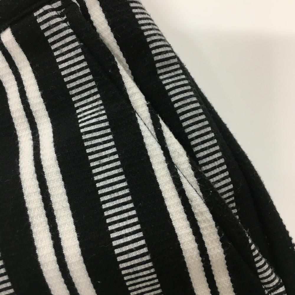 美品】ジャックバニー ショートパンツ 黒×白 ストライプ風 レディース