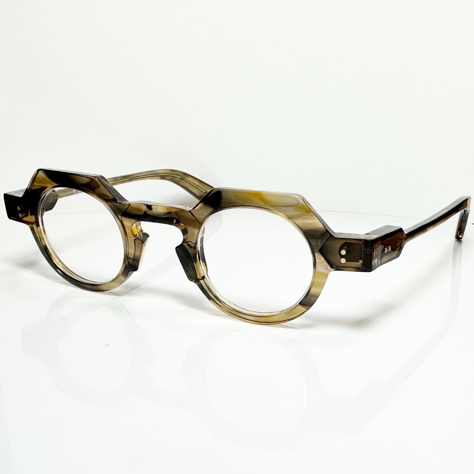 ANNE ET VALENTIN 新品・純正ケース付き DRAKE 1743 Frame France メガネ アンバレンタイン FRAME FRANCE フランス製 クラウンパント