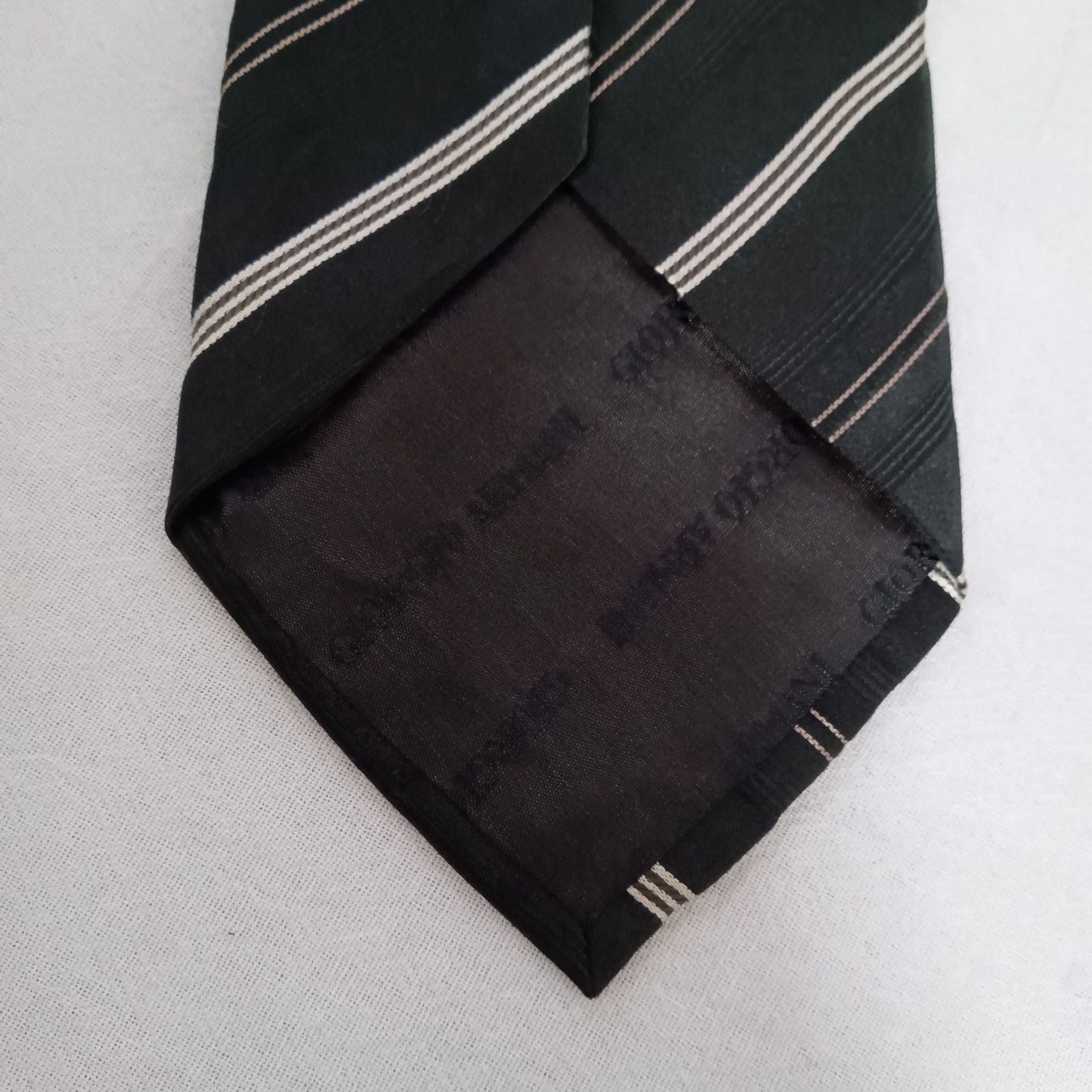 美品】ジョルジオアルマーニ GIORGIO ARMANI ネクタイ レジメンタル