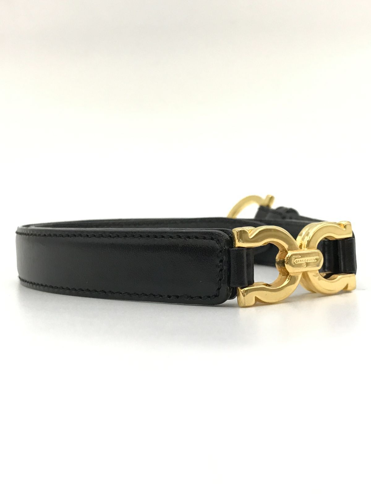 Salvatore Ferragamo フェラガモ ベルト ダブルガンチーニ ブラック