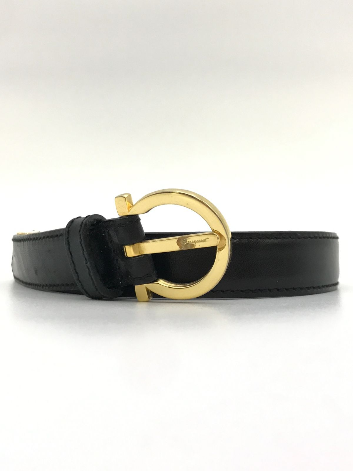 Salvatore Ferragamo フェラガモ ベルト ダブルガンチーニ ブラック