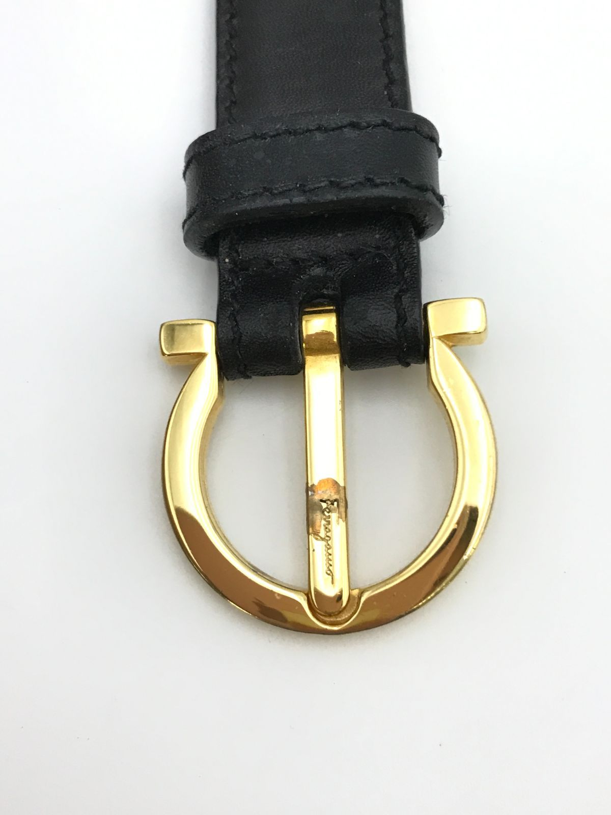 Salvatore Ferragamo フェラガモ ベルト ダブルガンチーニ ブラック