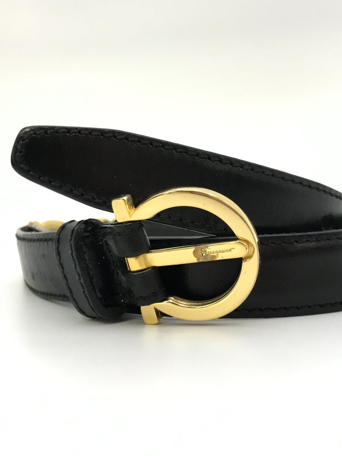 Salvatore Ferragamo フェラガモ ベルト ダブルガンチーニ ブラック