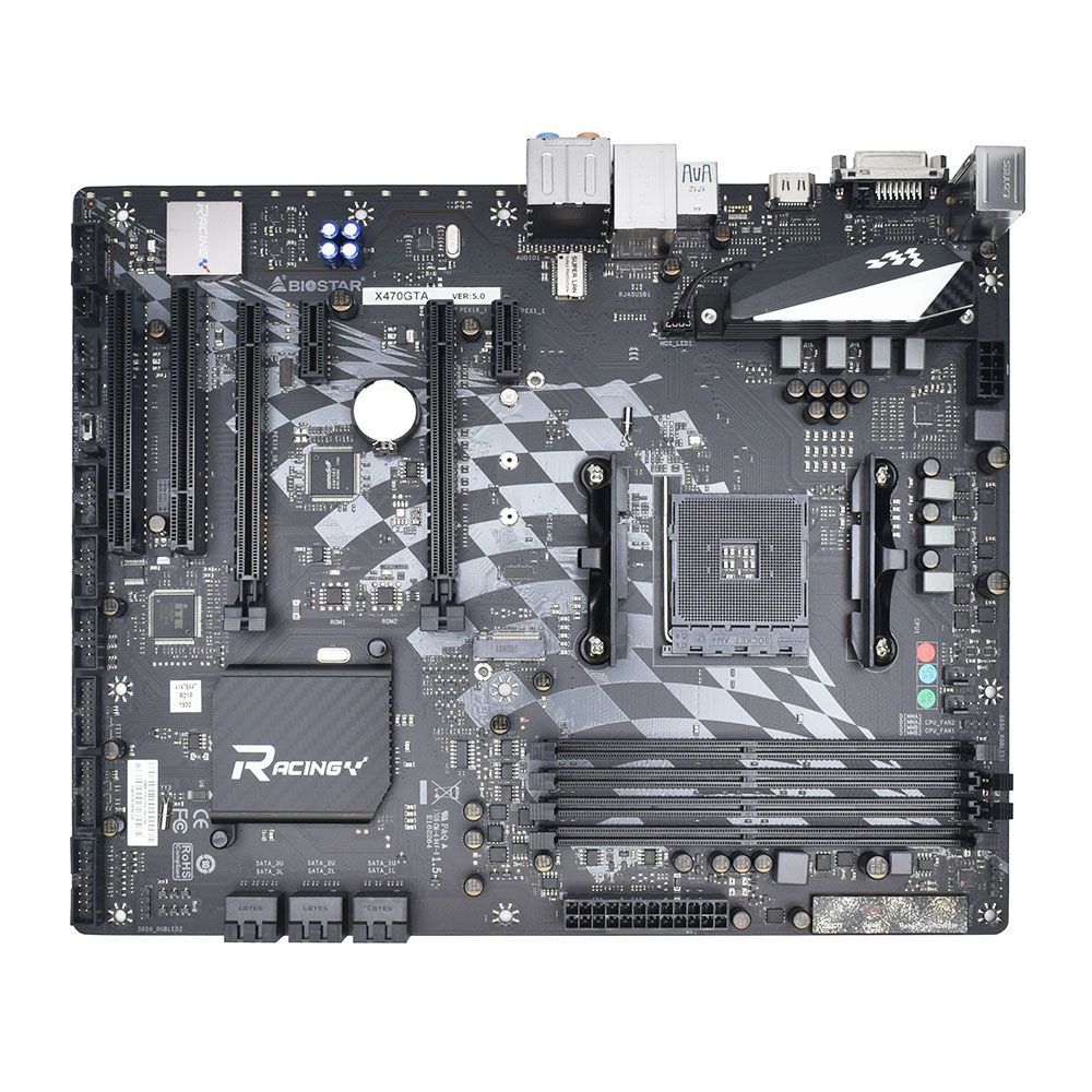 マザーボード BIOSTAR RACING X470GTA 純正 中古 ロジックボード AMD RYZEN 3000 DESKTOP READY 修理 交換 パーツ 15,444円