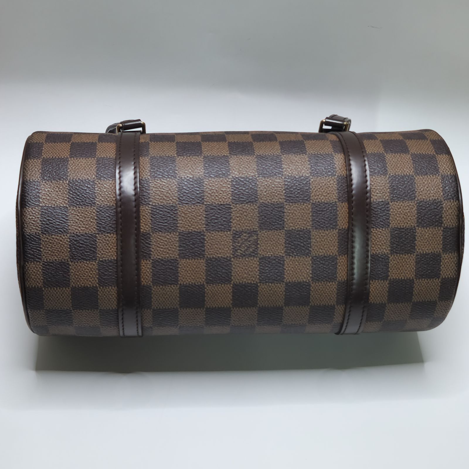 正規保証】【美品】ルイヴィトン ダミエ パピヨン26 ハンドバッグ 筒型