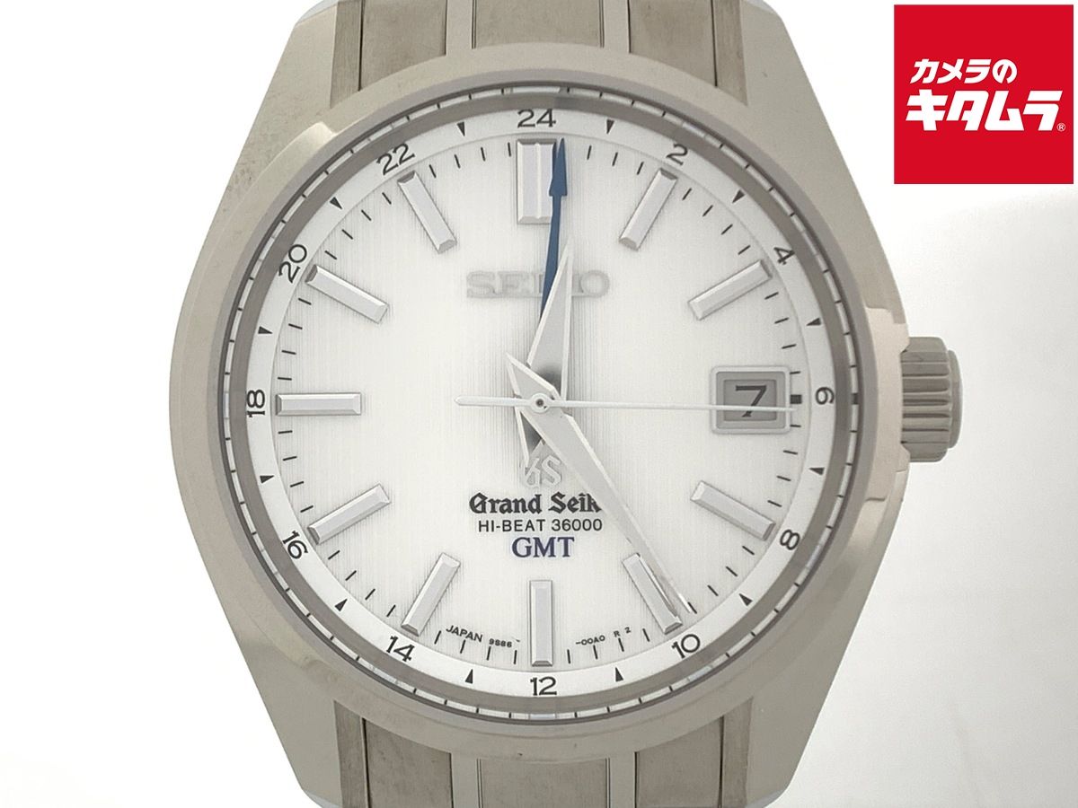 【中古】 【良品】 グランドセイコー メカニカル GMT ホワイト SBGJ011 チタン