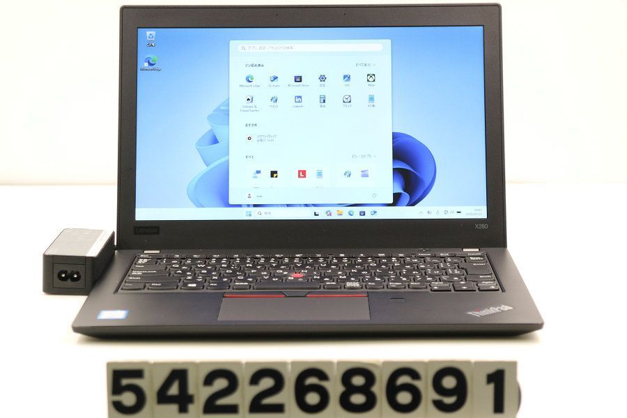lenovo ThinkPad X280 Core i5 8250U 1.6GHz/8GB/256GB(SSD)/12.5W/FWXGA(1366x768)/Win11 【542268691】