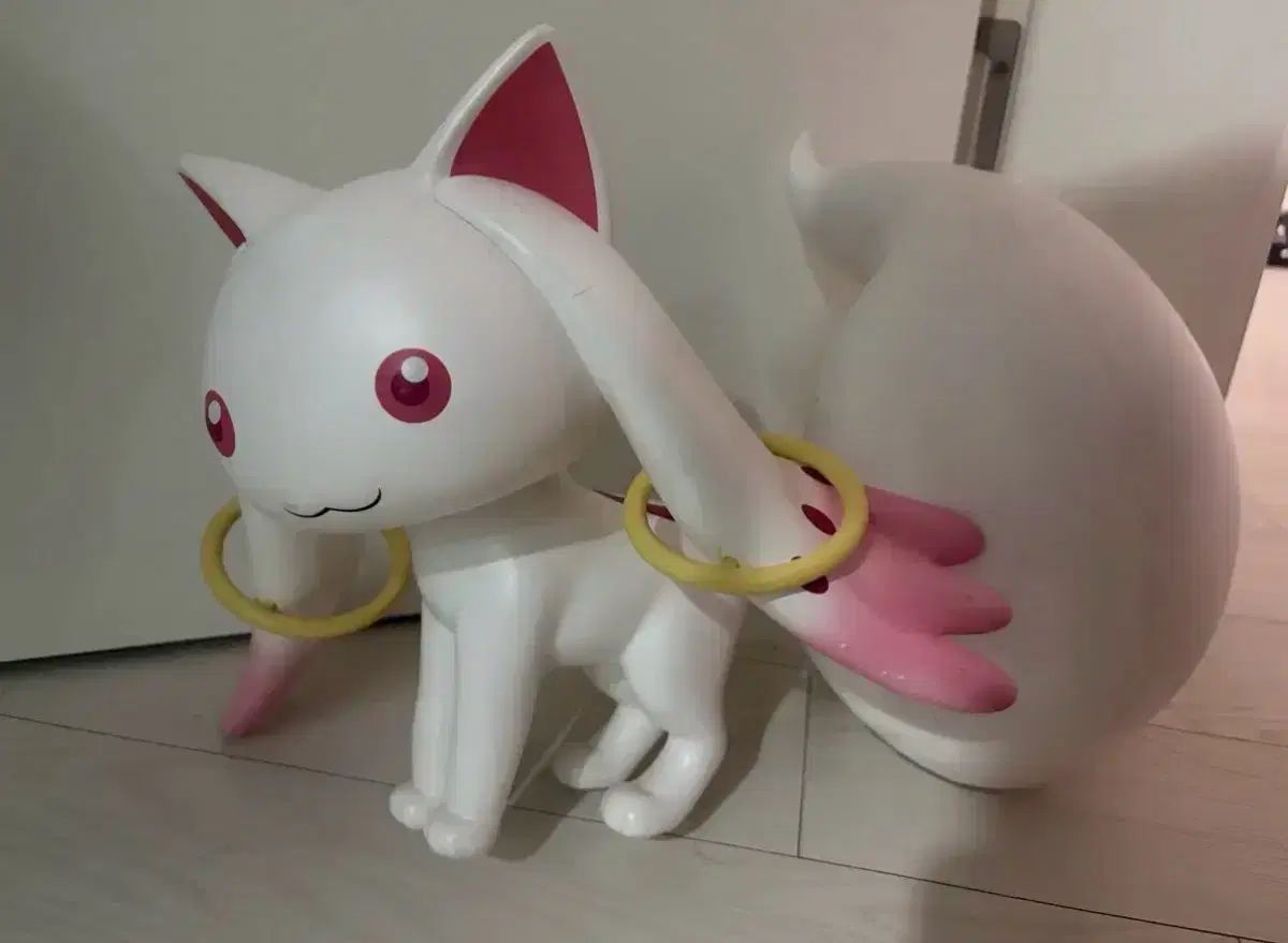 (レア) 鹿目まどか（魔法少女まどか☆マギカ） 1:1サイズ キュゥべえ ソフトビニール フィギュア