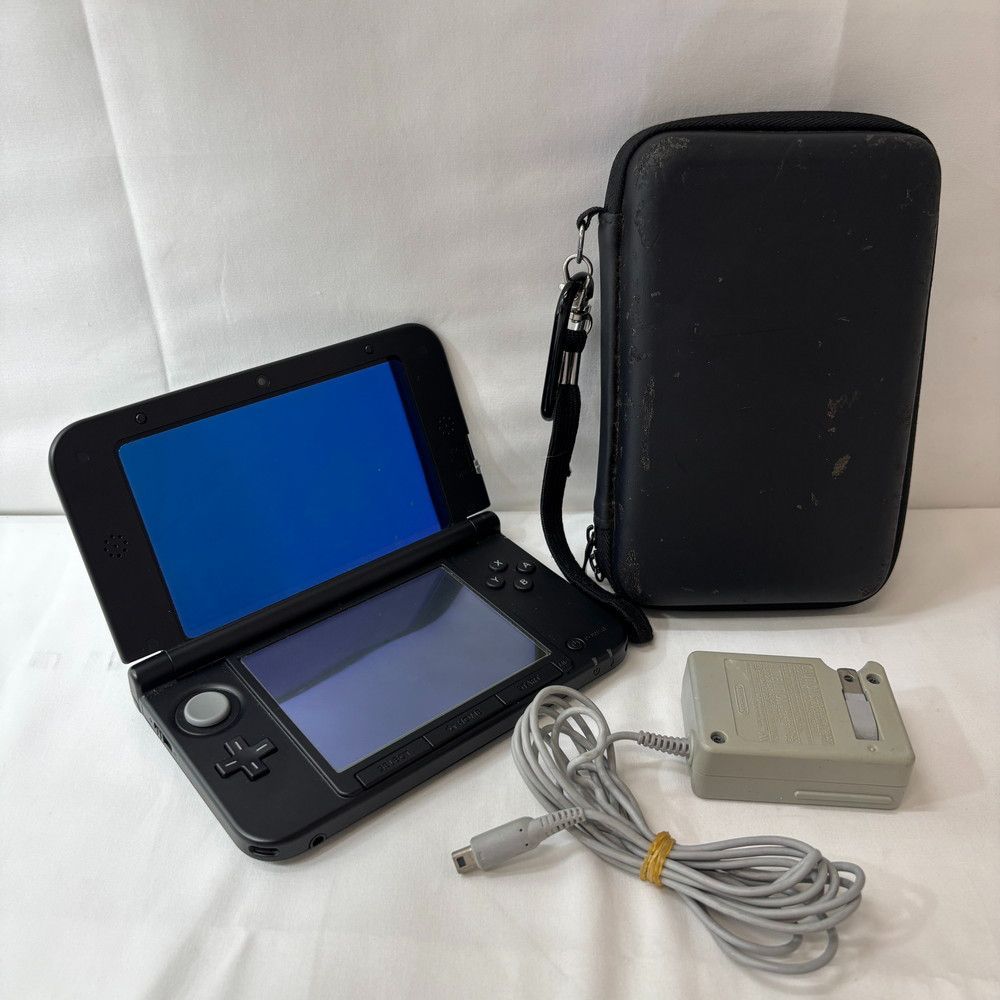 1150◆ゲーム機 3DSLL 本体 ブラック SPR-001 任天堂 ハードケース付 動作確認済み