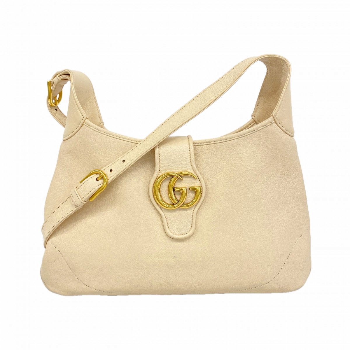 【6gd4131-k】グッチ ショルダーバッグ アフロディーテ 726274 レザー ベージュ ゴールド金具【中古】レディース