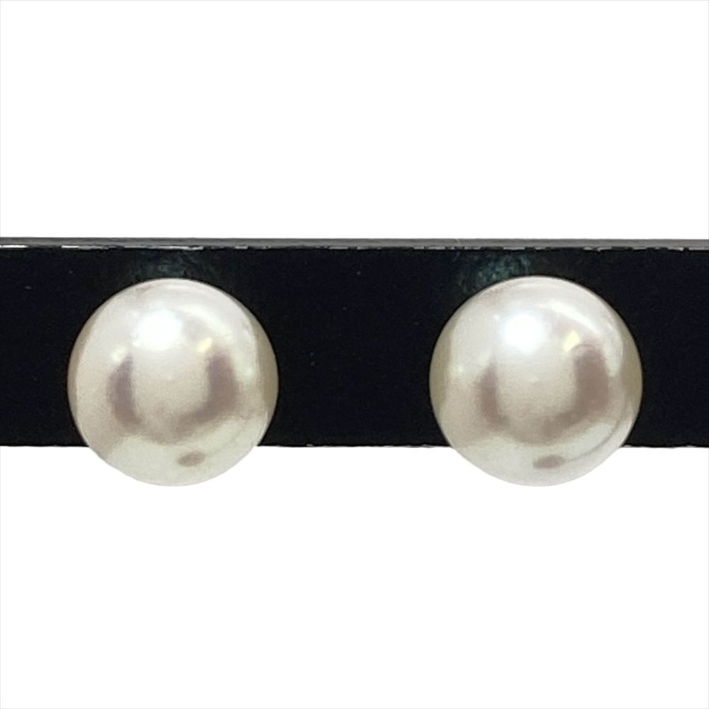 タサキ TASAKI パール5.7mm ピアス K18WG 1.3g ホワイトゴールド