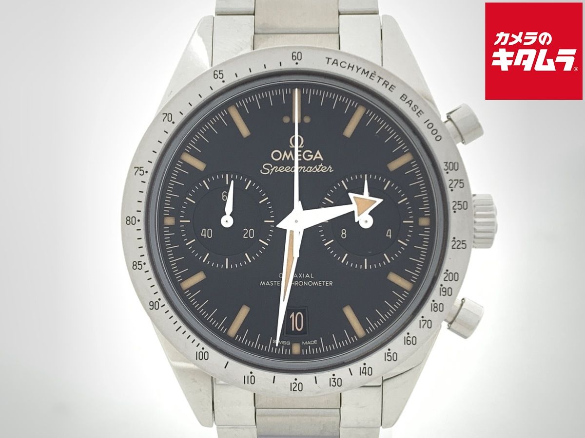 【中古】 【美品】 オメガ(OMEGA) スピードマスター 57 ブラック 332.10.41.51.01.001 ステンレススティール