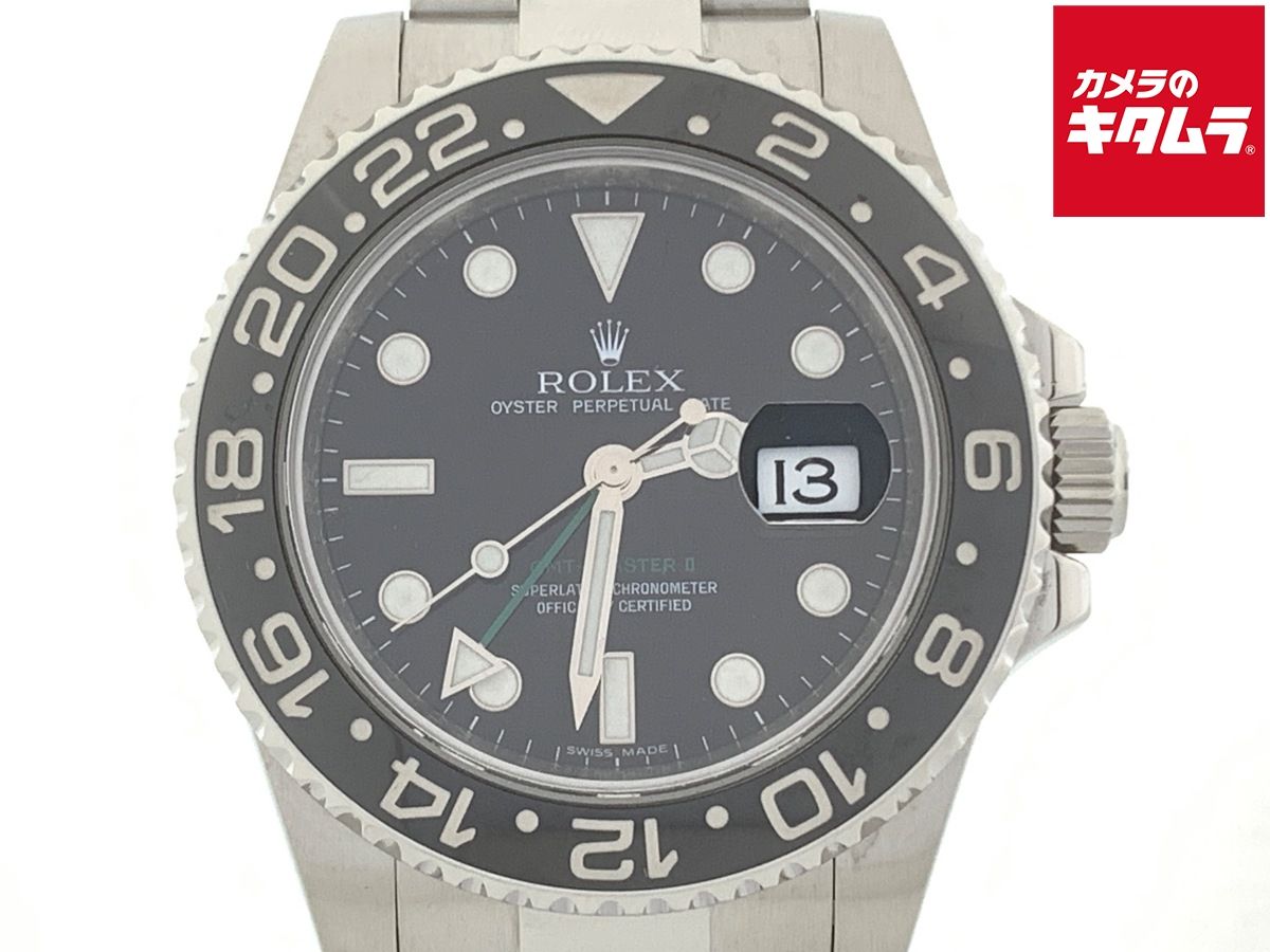 【中古】 【良品】 ロレックス(ROLEX) GMTマスターII ブラック 116710LN ステンレス