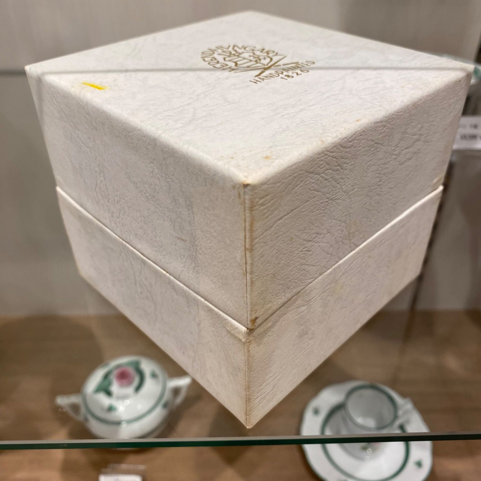 ヘレンド ウィーンの薔薇 マルボンボンバラ 蓋物 小物入れ 新C8-0723