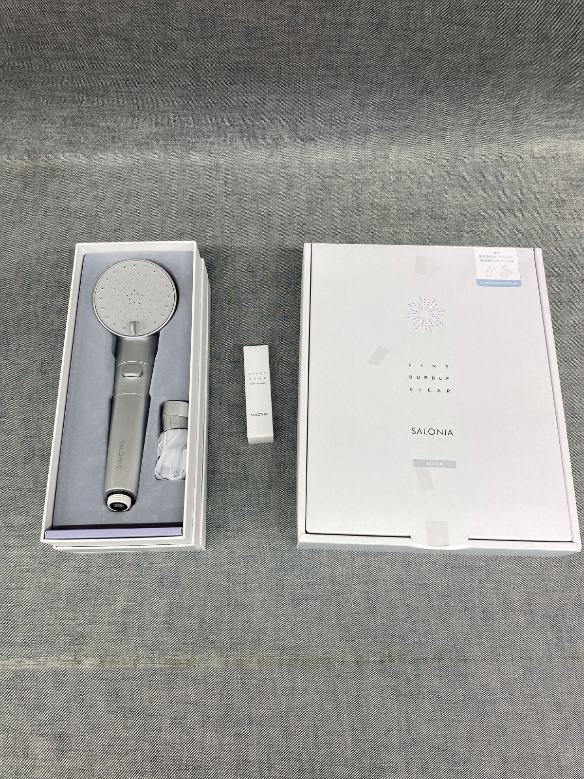 SALONIA サロニア シャワーヘッド ファインバブルクリア シルバー セット 8,470円
