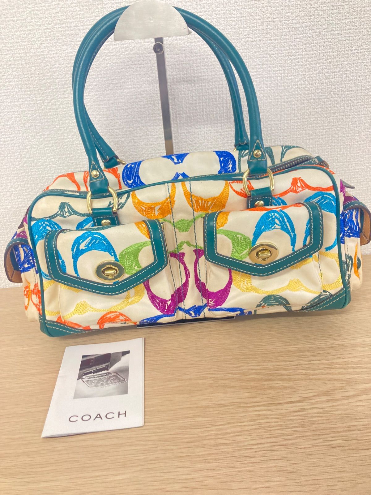 COACH コーチ スクリブル シグネチャー トートバッグ 1847 マルチ