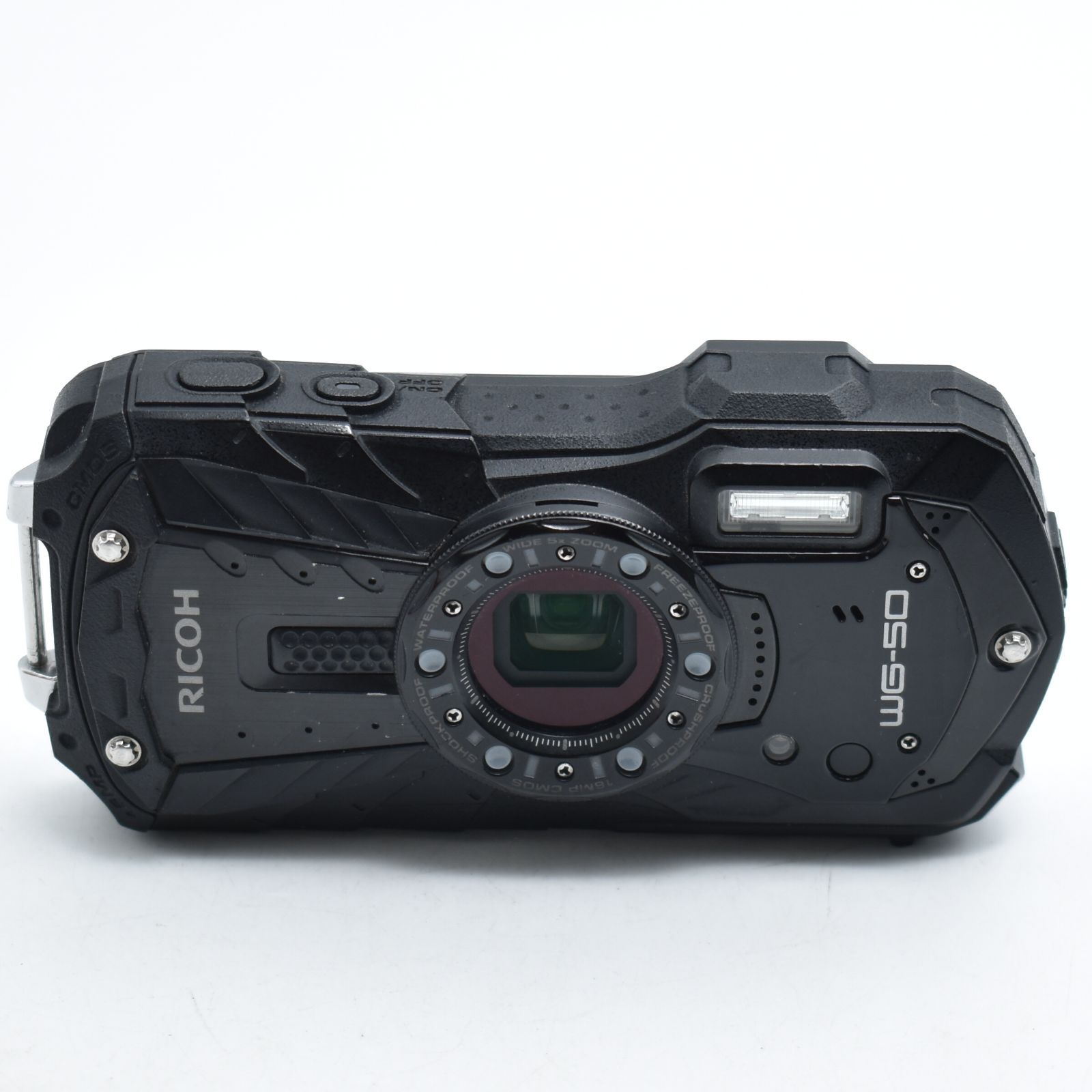 B#13086 RICOH 防水デジタルカメラ RICOH WG-50 ブラック 防水14m耐
