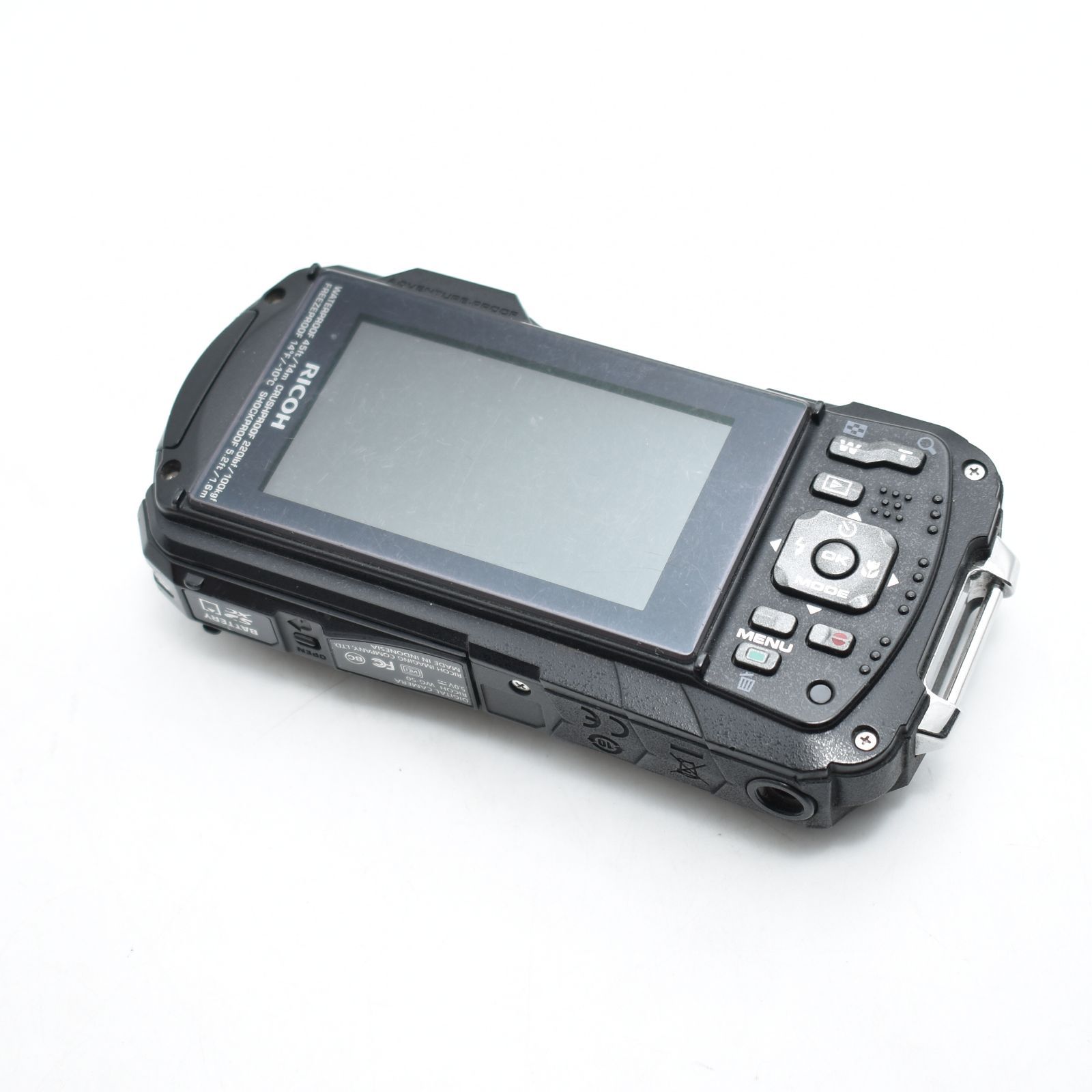 B#13086 RICOH 防水デジタルカメラ RICOH WG-50 ブラック 防水14m耐