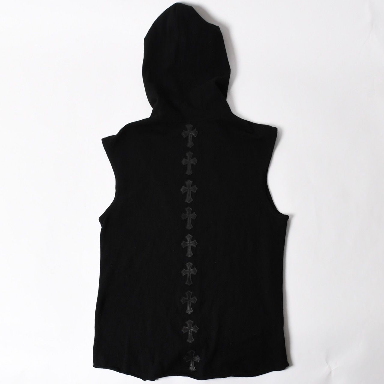 極美品 CHROME HEARTS クロムハーツ バッククロスパッチ カシミヤ